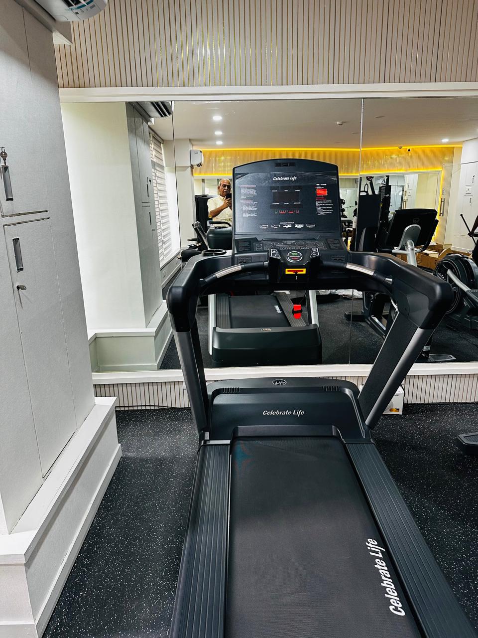 Cardio treadmill in physiotherapy gym