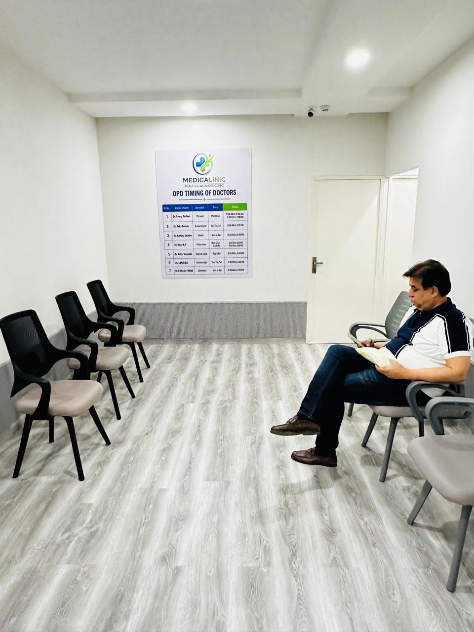 Patient waiting area at Medicalinic